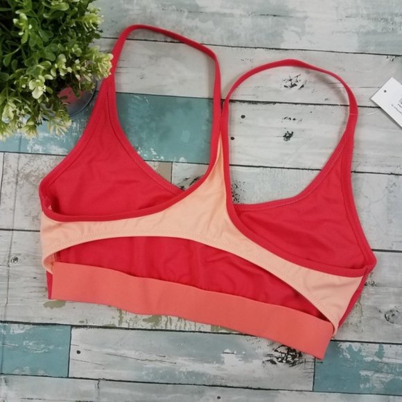 Outdoor Voices Dive Back Cutout Swim Top Peach - Picture 3 of 6